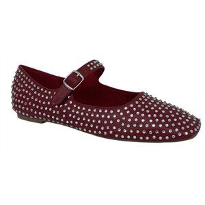 OLIVIA FERGUSON / Nancy / Flat / Mary Jane / With Diamonds encrusted Rhinestone-